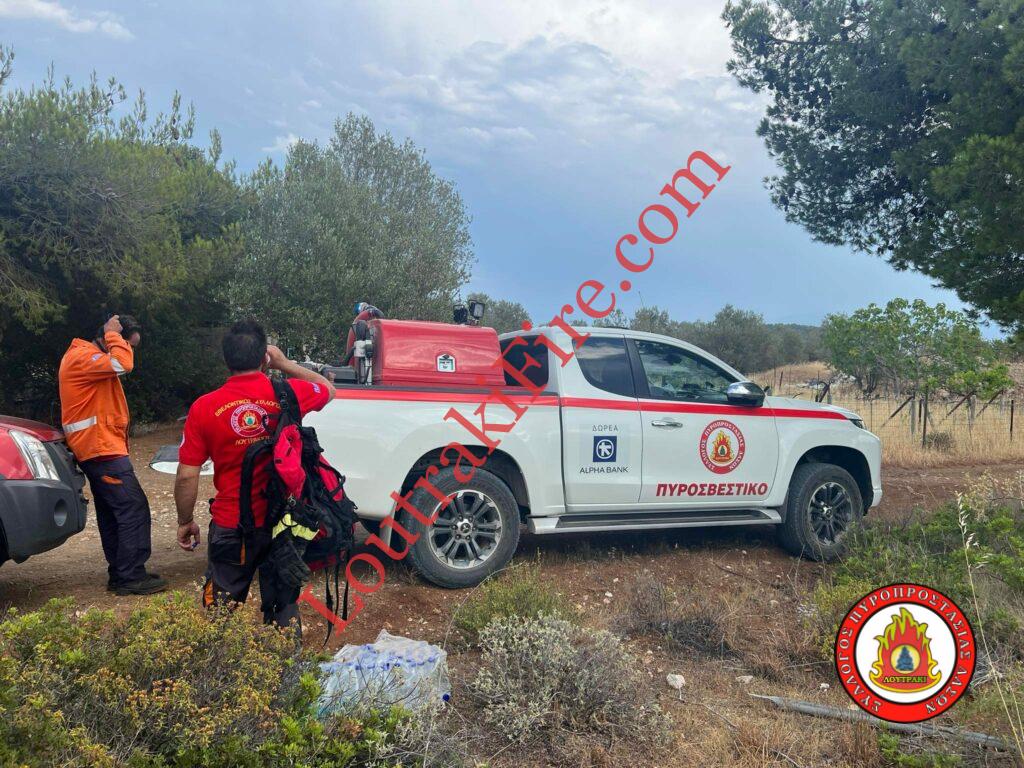 Πυρκαγιά στην περιοχή Πλάτανος Αγίων Θεοδώρων